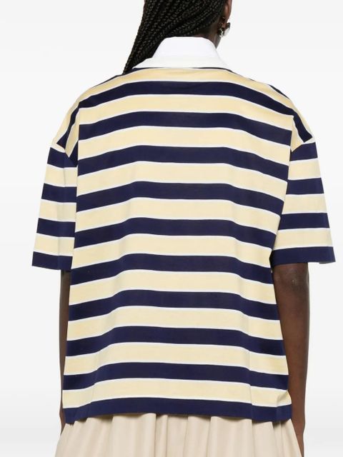 Prada striped chest pocket T-shirt - Neutrals