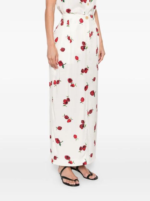 KHAITE Lucian maxi skirt - Neutrals