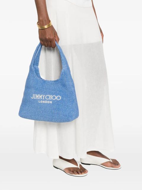 Jimmy Choo Beach Diamond logo shoulder bag - Blue - zdjęcie produktu nr 2