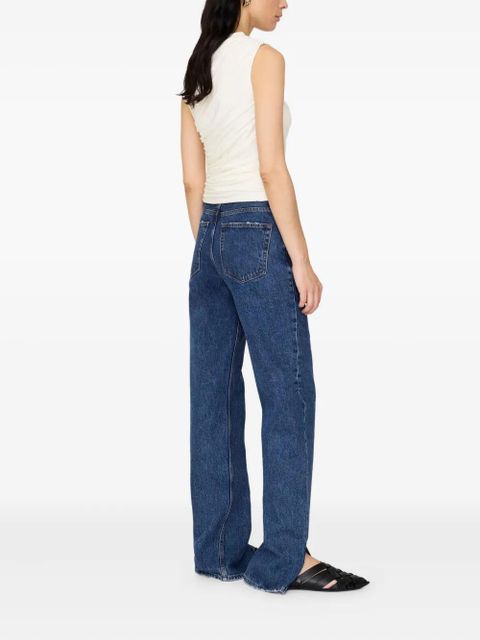 ANINE BING Lucia draped cowl-neck top - White - zdjęcie produktu nr 2