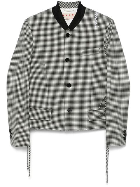 Marni gingham-pattern jacket - Black - zdjęcie produktu nr 1