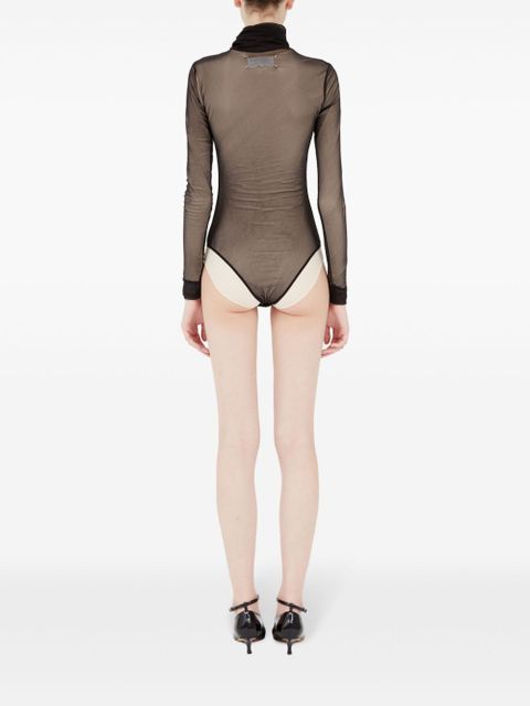 Maison Margiela sheer bodysuit - Black