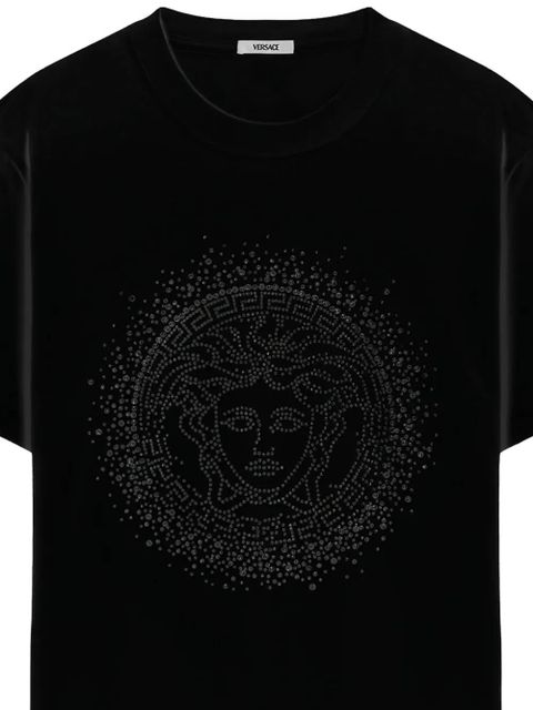 Versace crystal Medusa T-shirt - Black
