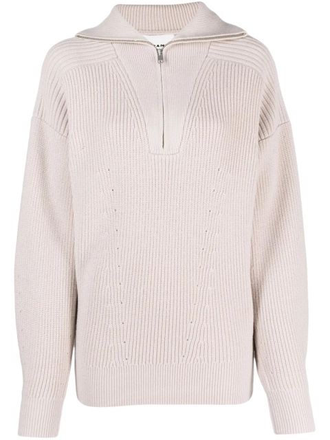 MARANT ÉTOILE Benny half-zip sweater - Neutrals - zdjęcie produktu nr 1