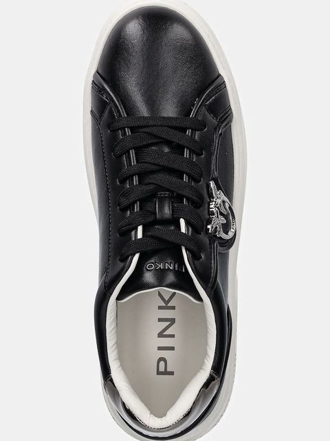 Pinko sneakersy skórzane Yoko 06 damskie kolor czarny SS0041P087Z99