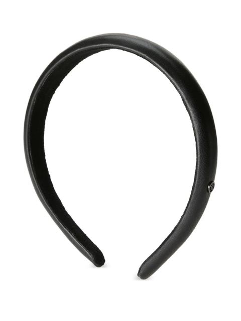 Maison Michel leather headband - Black - zdjęcie produktu nr 1
