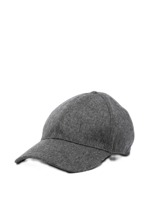 Prada embossed triangle-logo cap - Grey - zdjęcie produktu nr 2