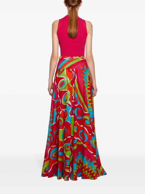 PUCCI chain-embellished rib-knit top - Pink