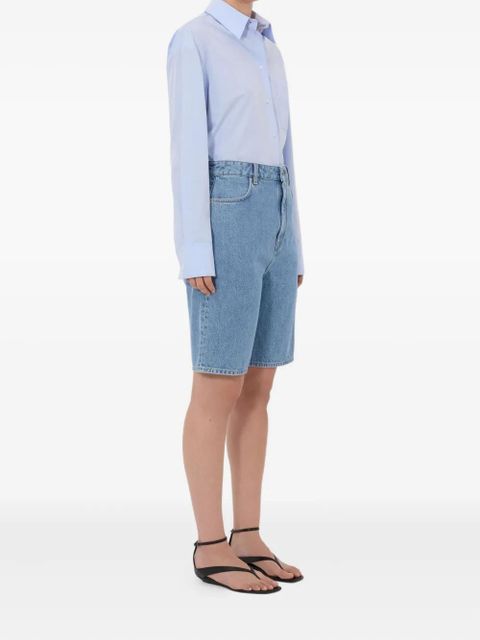 LouLou de Saison Isu Lds zip five-pocket shorts - Blue