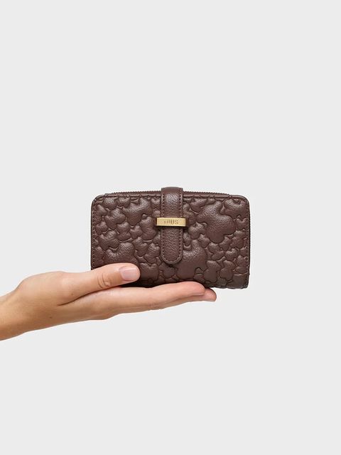 Tous portfel Puffy Bear damski kolor brązowy 2002304646