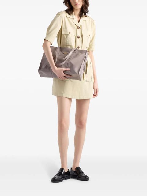 Prada leather tote bag - Grey