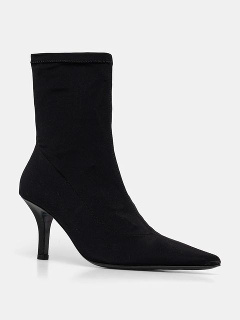 Patrizia Pepe botki damskie kolor czarny na szpilce 8Y0128 J346 K103 - zdjęcie produktu nr 1