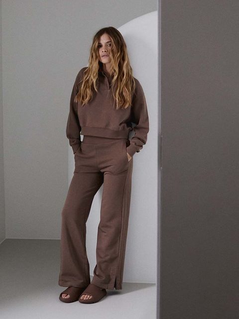 MUUV. bluza bawełniana FIN COTTON damska kolor brązowy gładka