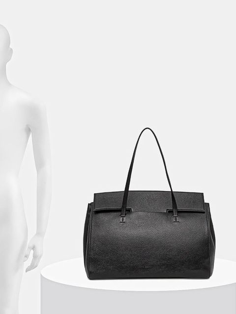 Liviana Conti torebka skórzana kolor czarny A5WA52