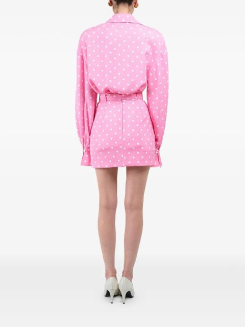 Rowen Rose polka-dots oversized shirt - Pink