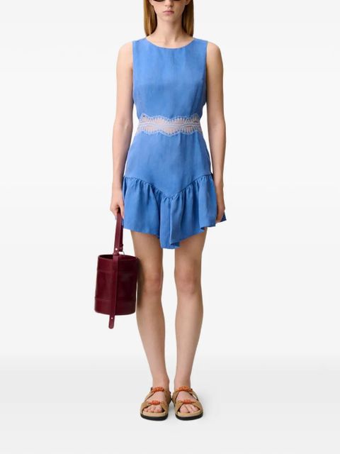 Claudie Pierlot lace ruffle mini dress - Blue - zdjęcie produktu nr 2