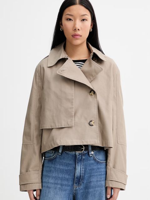 rag & bone krótki trencz damski bawełniany Jamie - zdjęcie produktu nr 1