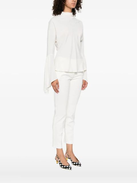 PINKO bell-sleeve top - White