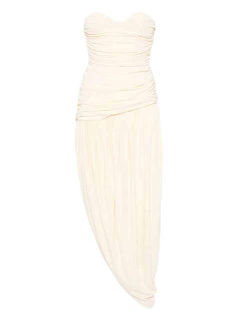 Magda Butrym draped open-leg dress - Neutrals - zdjęcie produktu nr 1