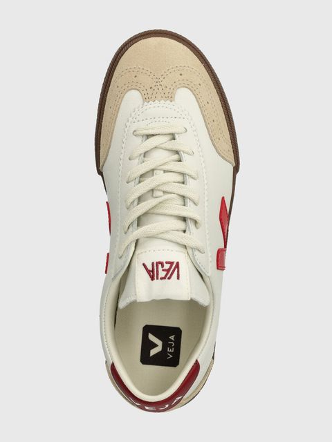 Veja tenisówki skórzane Volley damskie kolor biały VO2003533