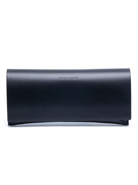 Saint Laurent Eyewear logo-engraved square-frame sunglasses - Black