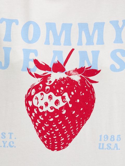 Tommy Jeans t-shirt bawełniany damski kolor biały DW0DW20894