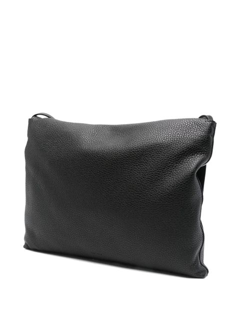 The Row leather shoulder bag - Black