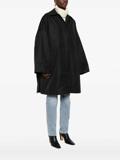 TOTEME drop-shoulder trench coat - Black - zdjęcie produktu nr 2