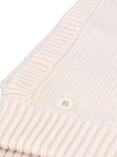 BOGNER virgin wool blend knitted hat - Neutrals
