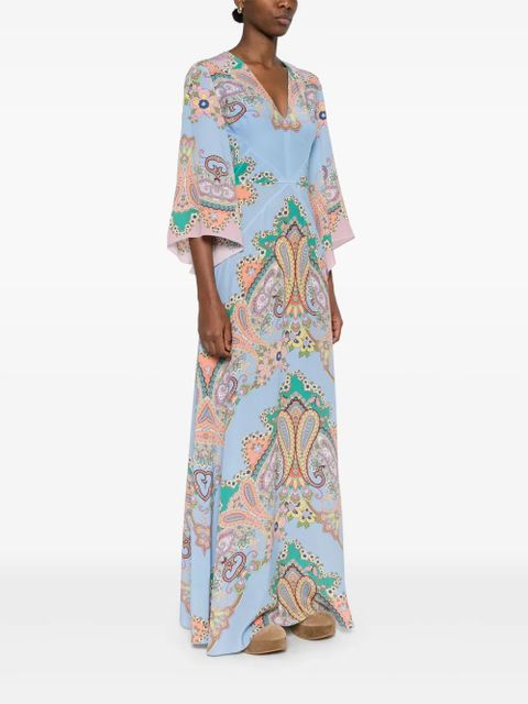 ETRO paisley maxi dress - Blue - zdjęcie produktu nr 2