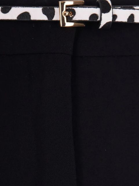 Max Mara high-waisted pleated belted trousers - Black