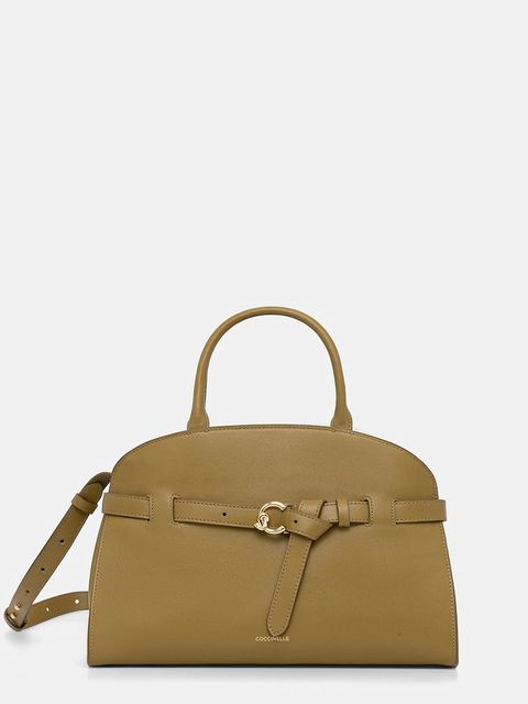 Coccinelle torebka skórzana SABINE kolor zielony E1 TLA 18 04 01 - zdjęcie produktu nr 1