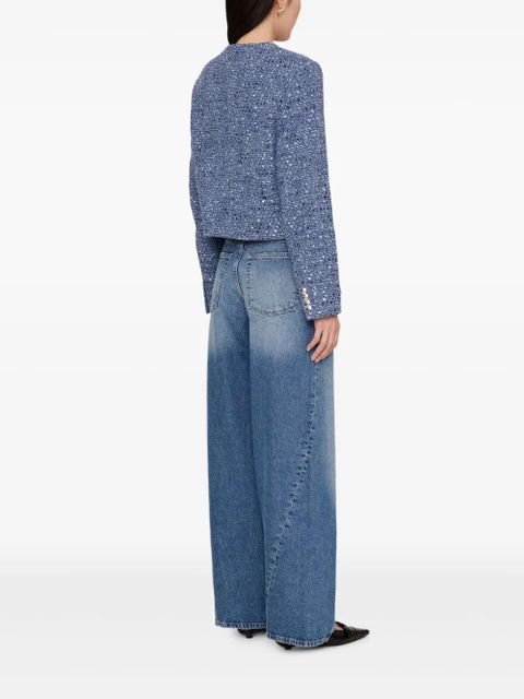 ANINE BING tweed jacket - Blue - zdjęcie produktu nr 2