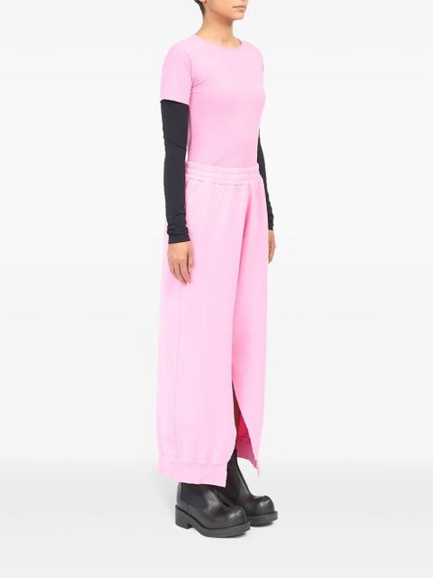 MM6 Maison Margiela slit loose-fit track pants - Pink