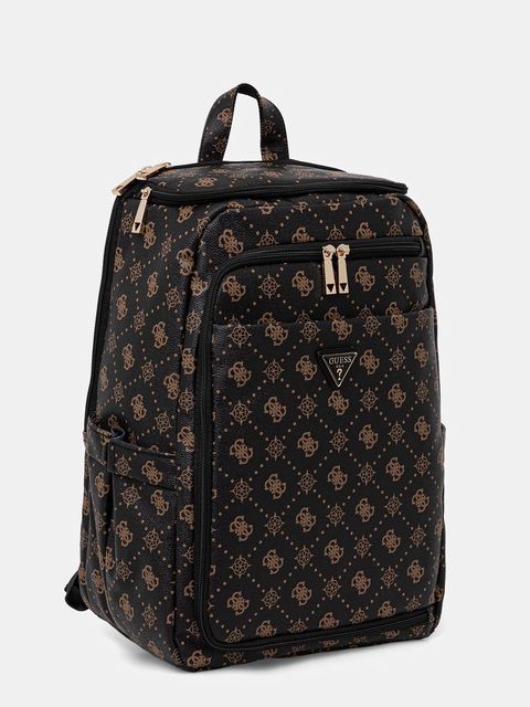 Guess plecak SILIA damski kolor brązowy duży wzorzysty TWGP98 90033