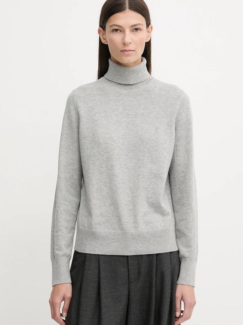 Marc O'Polo sweter damski kolor szary lekki z golfem 5000007462 - zdjęcie produktu nr 1