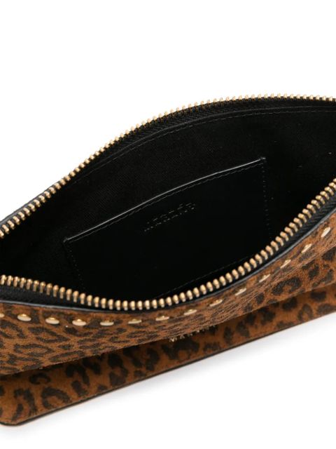 ISABEL MARANT leopard-print flat pouch - Brown - zdjęcie produktu nr 2