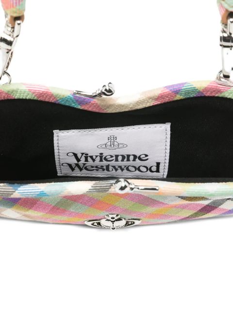 Vivienne Westwood Belle Heart checked tote bag - Pink