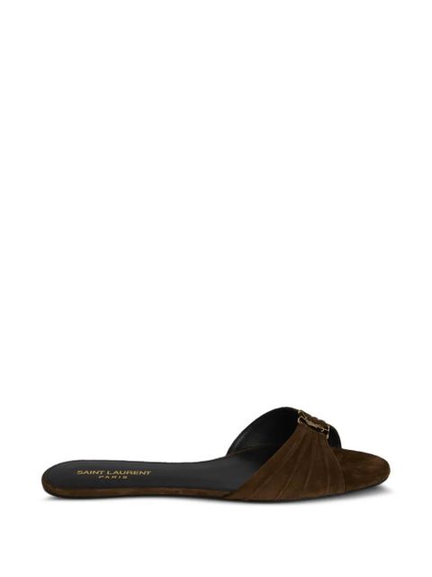 Saint Laurent Babylone flat sandals - Brown