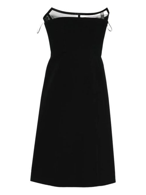 Blumarine strapless midi dress - Black