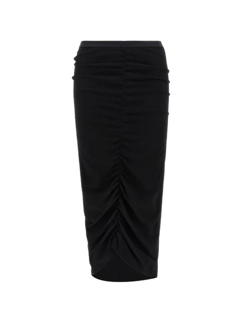 Valentino Garavani draped-asymmetrical midi skirt - Black - zdjęcie produktu nr 1