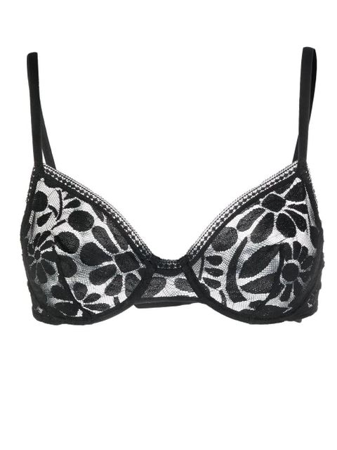 ERES floral-lace detail full-cup bra - Black - zdjęcie produktu nr 1