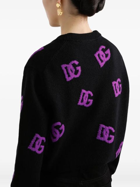 Dolce & Gabbana DNA wool DG-logo sweater - Black