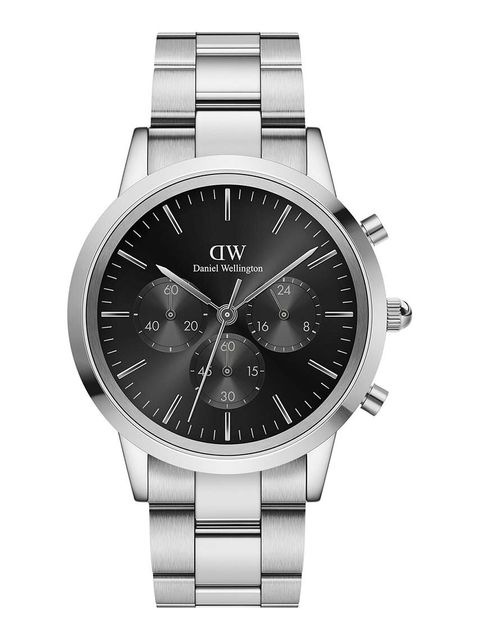 Daniel Wellington zegarek Iconic Chronograph damski kolor srebrny - zdjęcie produktu nr 1