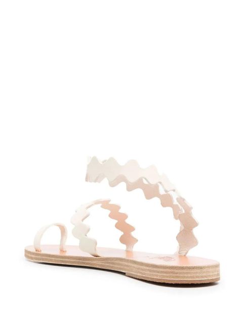 Ancient Greek Sandals scallop-hem flat sandals - White - zdjęcie produktu nr 2
