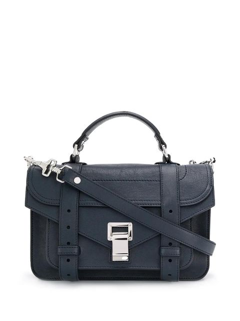Proenza Schouler tiny logo-tag cross-body bag - Blue