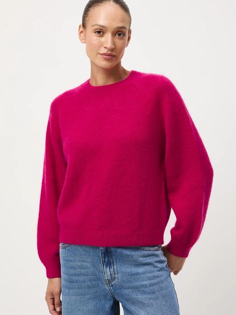 Medicine sweter damski kolor czerwony ciepły - zdjęcie produktu nr 2