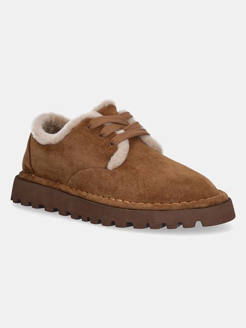 Answear.LAB śniegowce zamszowe damskie kolor brązowy - zdjęcie produktu nr 2