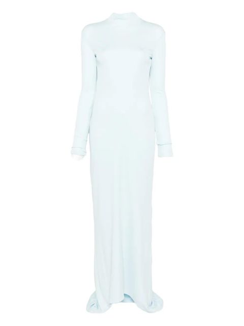 TOM FORD open-back train gown - Blue - zdjęcie produktu nr 1