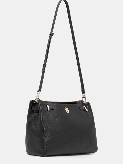 BOSS torebka skórzana kolor czarny 50547714 - zdjęcie produktu nr 2